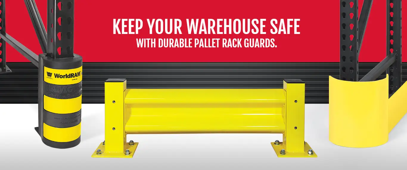 Keep Your Warehouse Safe With Durable Pallet Rack Guards.